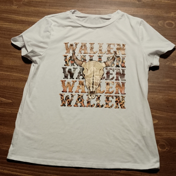 MORGAN WALLEN T-SHIRT - Medium // Country Music Band Tee Shirt Cattle Skull - Picture 2 of 6